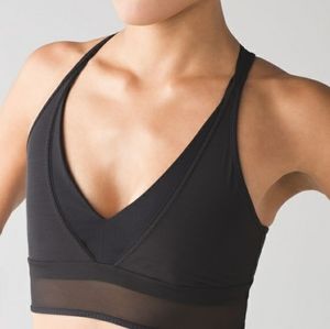 Black Lululemon V Neck bra